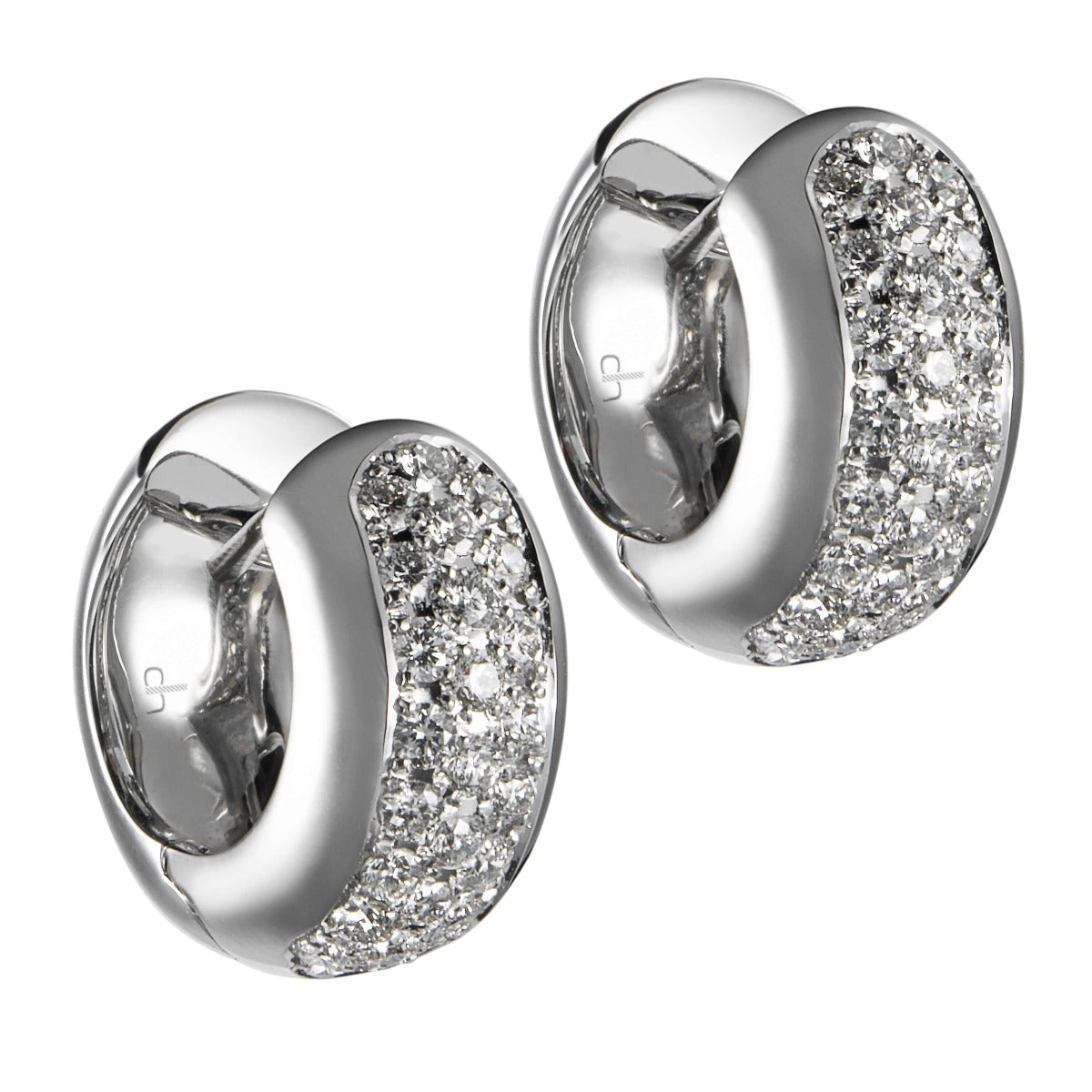 Pendientes-aros-oro-blanco-diamantes - Ref J5268PB_Chocrón Joyeros
