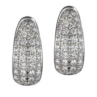 Pendientes-aro-oro-blanco-diamantes - Ref J5438PB_Chocrón Joyeros