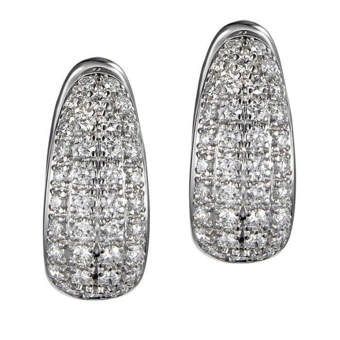 Pendientes-aro-oro-blanco-diamantes - Ref J5438PB_Chocrón Joyeros