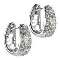 Pendientes-aro-oro-blanco-diamantes - Ref J5438PB_Chocrón Joyeros