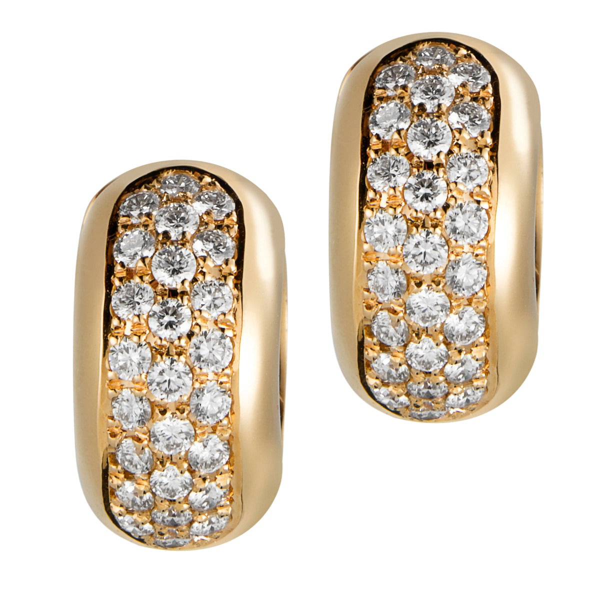 Pendientes-aros-oro-rosa-diamantes - Ref J5269PB_Chocrón Joyeros