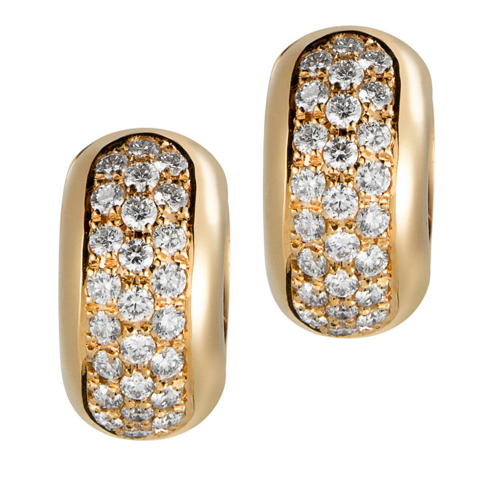 Pendientes-aros-oro-rosa-diamantes - Ref J5269PB_Chocrón Joyeros