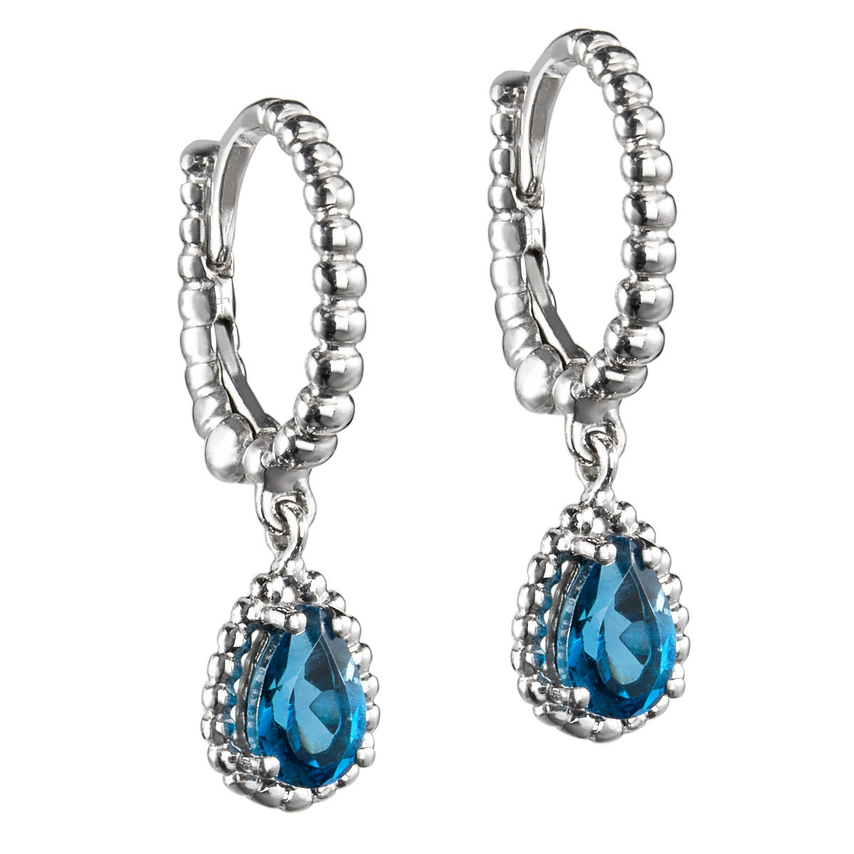 Pendientes-bubbles-oro-blanco-topacio-london-talla-pera - Ref J5674PO