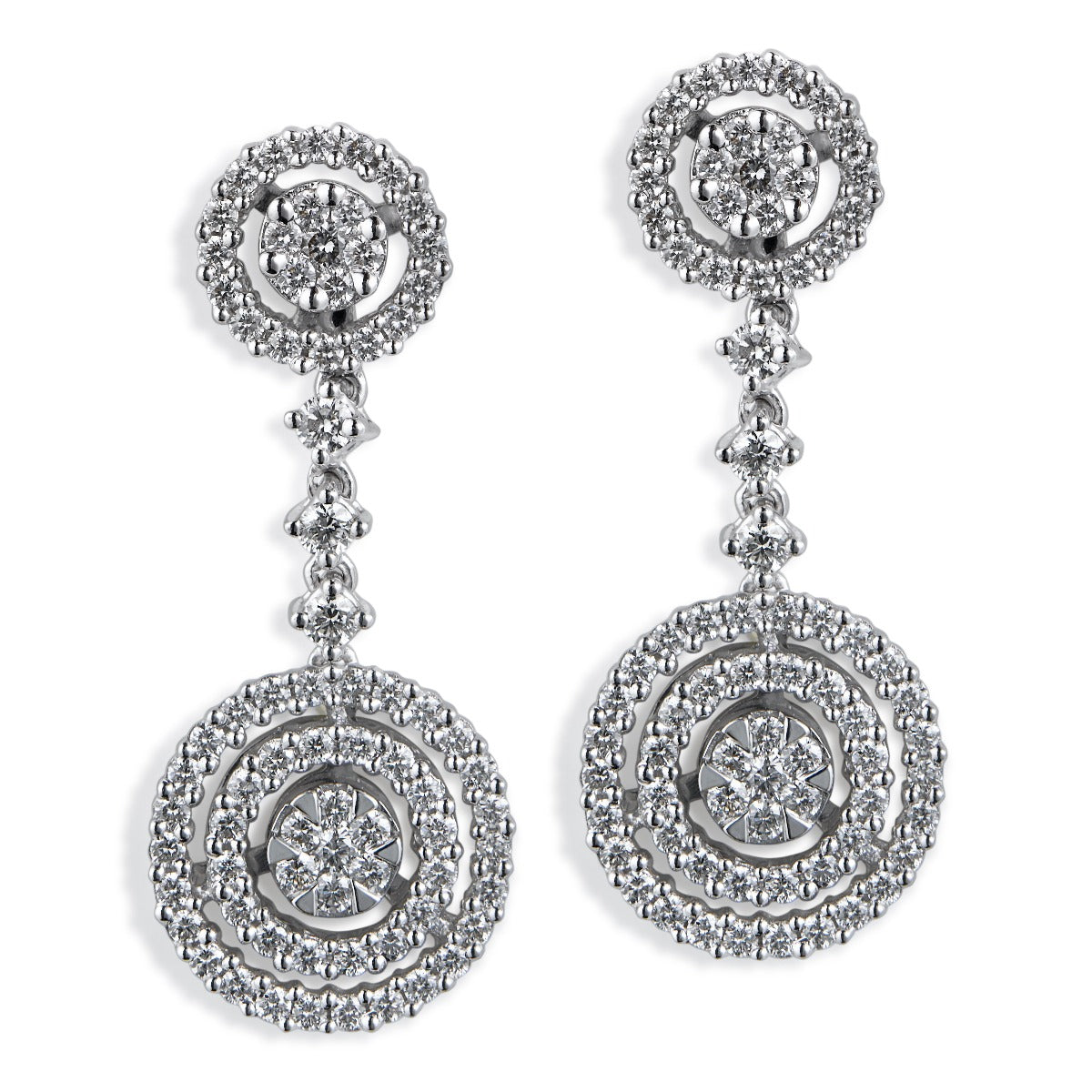 Pendientes_desmontables_oro_blanco_diamantes_ Ref J3629PB_Chocrón Joyeros