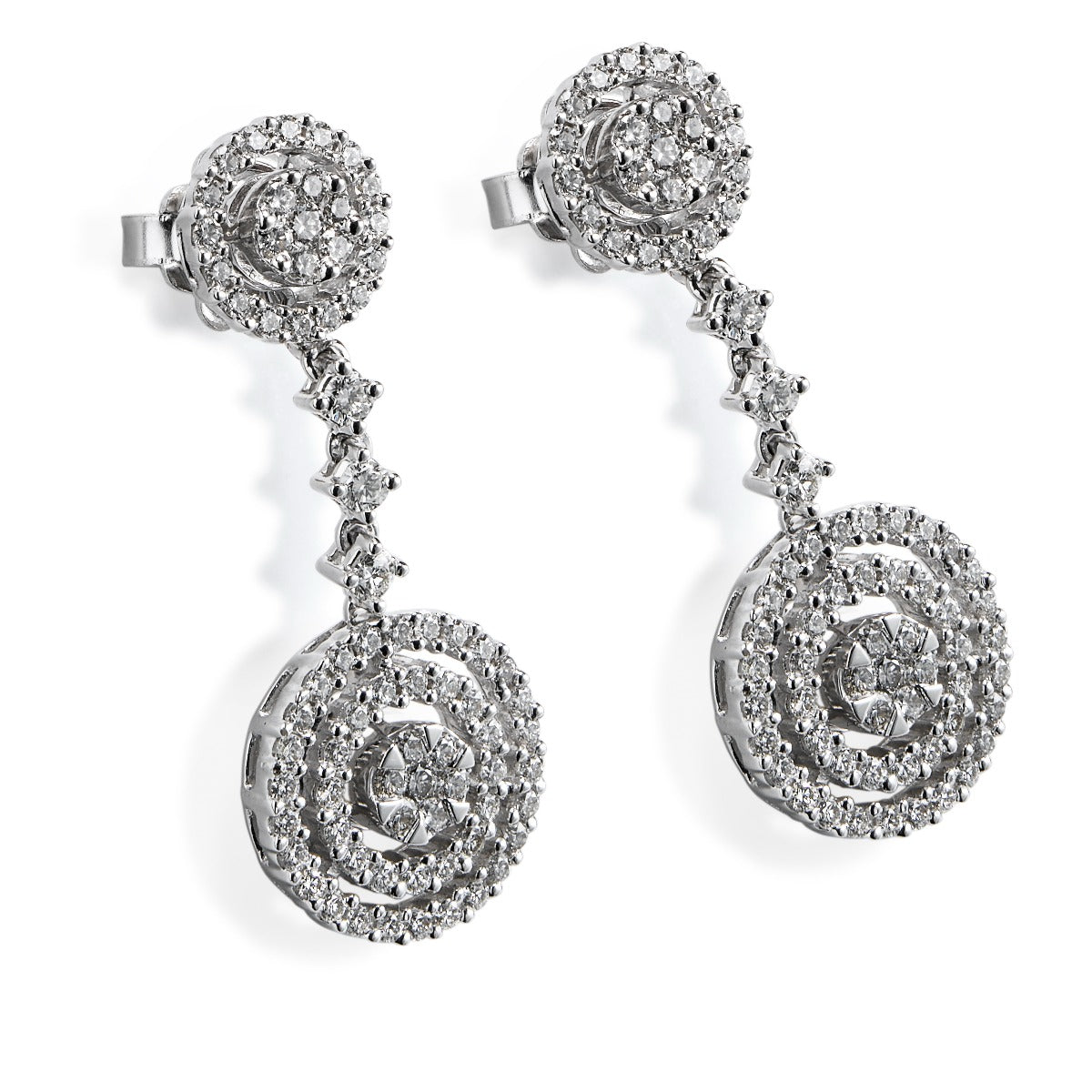 Pendientes_desmontables_oro_blanco_diamantes_ Ref J3629PB_Chocrón Joyeros