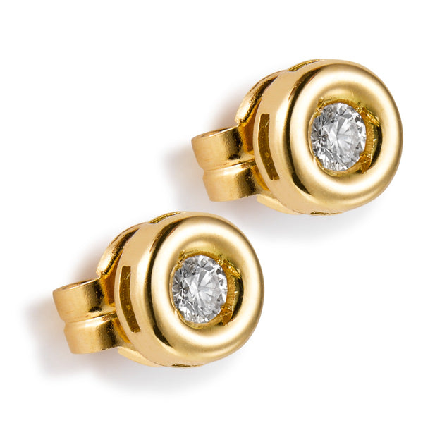 Pendientes-oro-amarillo-diamantes-chaton - Ref J5718TB_Chocrón Joyeros