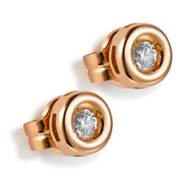 Pendientes-oro-rosa-diamantes-chaton - Ref J5719TB_Chocrón Joyeros