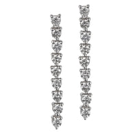 Pendientes-riviere-oro-blanco-diamantes-garra - Ref J5720PB_Chocrón Joyeros