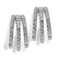 Pendientes_triple_aro_oro_blanco_diamantes_ Ref J5422PB_Chocrón Joyeros