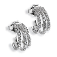 Pendientes_triple_aro_oro_blanco_diamantes_ Ref J5422PB_Chocrón Joyeros