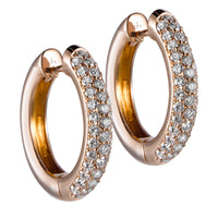 Pendientes-aros-oro-blanco-pave-diamantes - Ref J4218PB