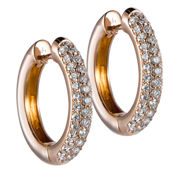 Pendientes-aros-oro-blanco-pave-diamantes - Ref J4218PB
