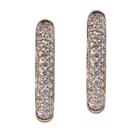 Pendientes-aros-oro-blanco-pave-diamantes - Ref J4218PB