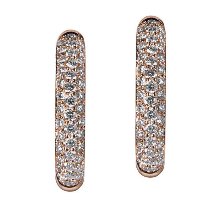 Pendientes-aros-oro-blanco-pave-diamantes - Ref J4218PB