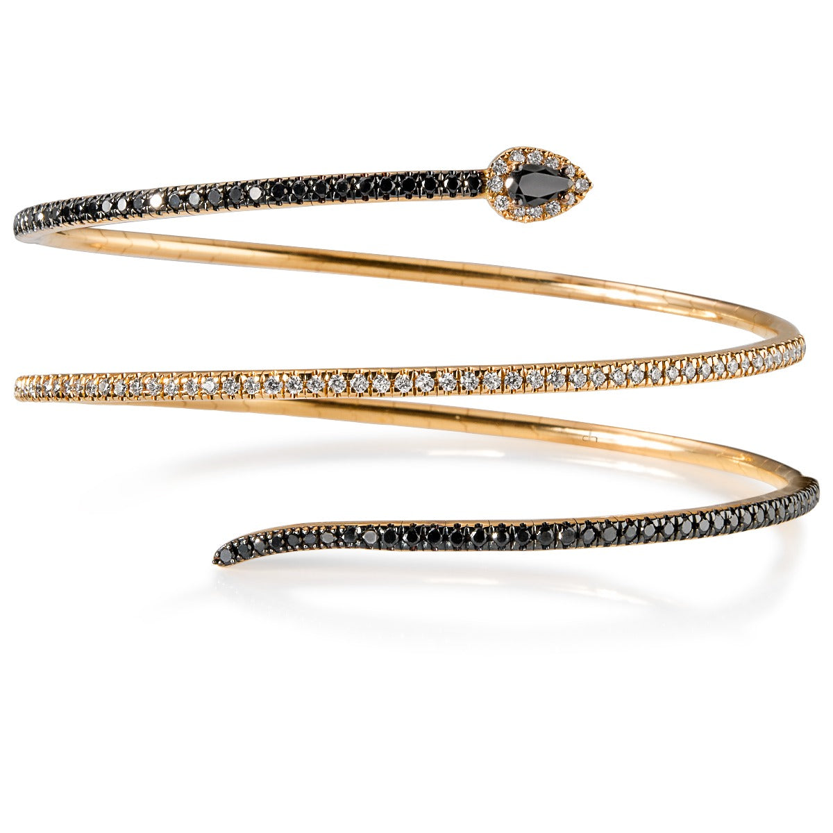 pulsera_muelle_3_vueltas_oro_rosa_diamantes_blancos_negros_ref_j5790plb