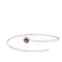 pulsera-muelle-oro-blanco-diamantes-amatista - Ref J4882PLB