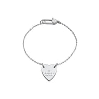 pulsera-plata-gucci-corazon-trademark - Ref YBA223513001