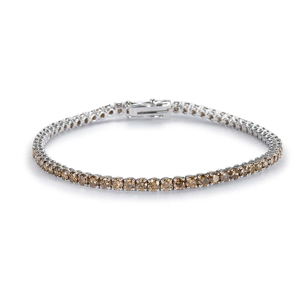 Pulsera-oro-blanco-diamantes-brown - Ref J4896PLB