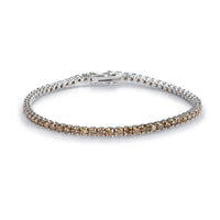 Pulsera-oro-blanco-diamantes-brown - Ref J4896PLB
