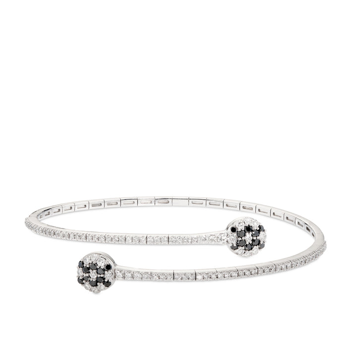 pulsera-oro-blanco-tuyyo-diamantes-blancos-negros - Ref J4879PLB