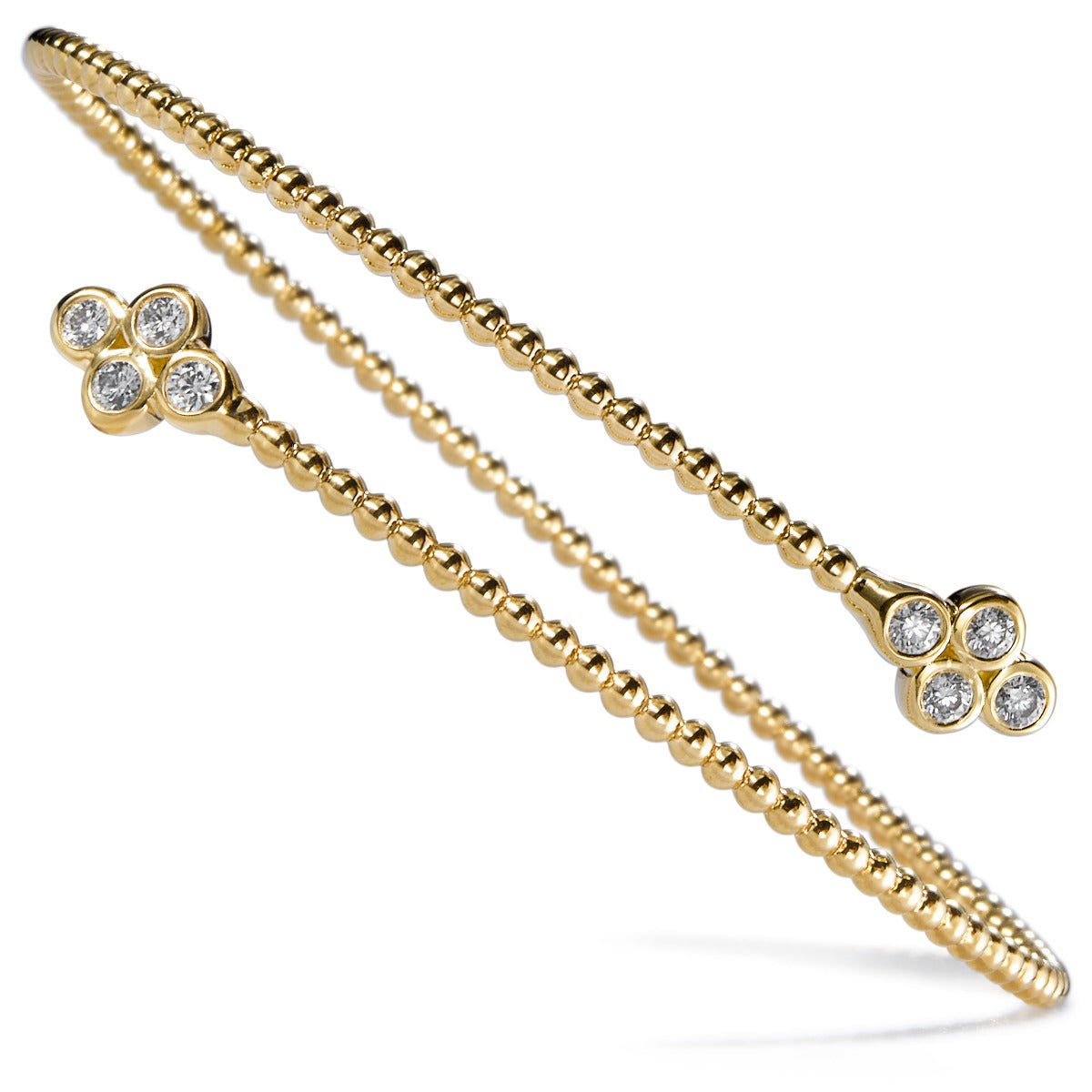 Pulsera Bubbles oro amarillo con 8 diamantes en chatón- Ref J5161PLB_Chocrón Joyeros