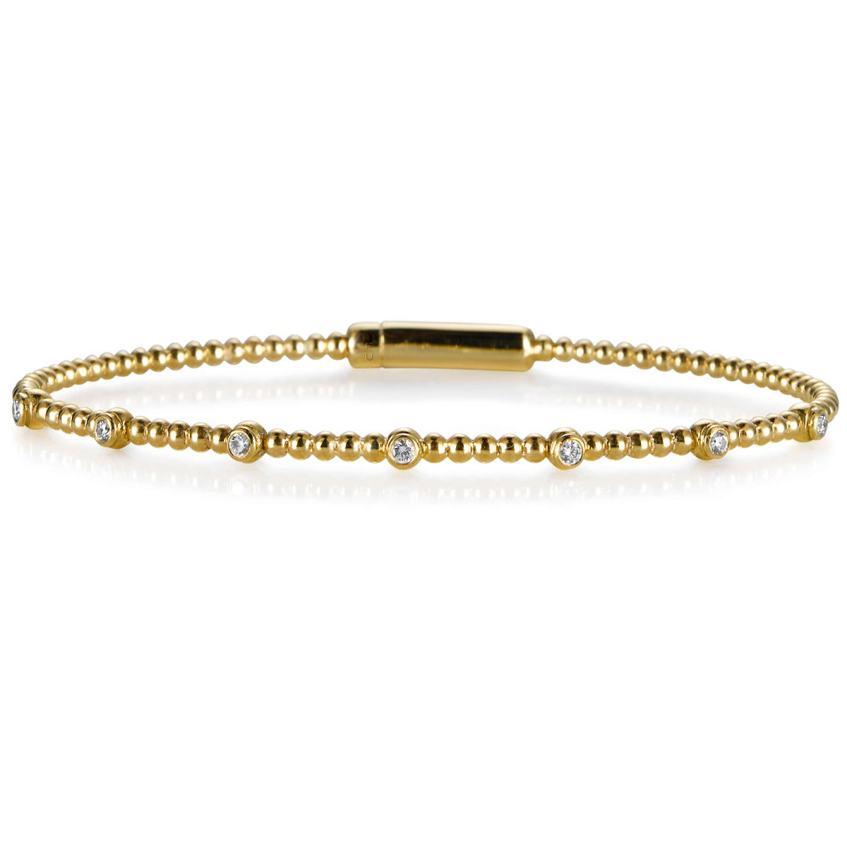 Pulsera-bubbles-oro-amarillo-diamantes-chaton- Ref J5281PLB_Chocrón Joyeros