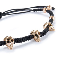 Pulsera_cordon_calaveras_oro_rosa_ Ref J5406PL_Chocrón Joyeros