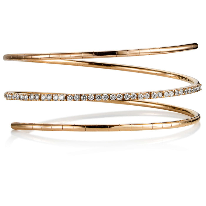 pulsera-muelle-3-vueltas-oro-rosa-diamantes - Ref J4815PLB