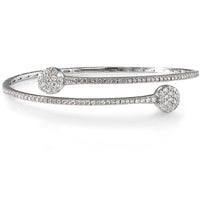 Pulsera "Tu y Yo" de oro blanco con diamantes
