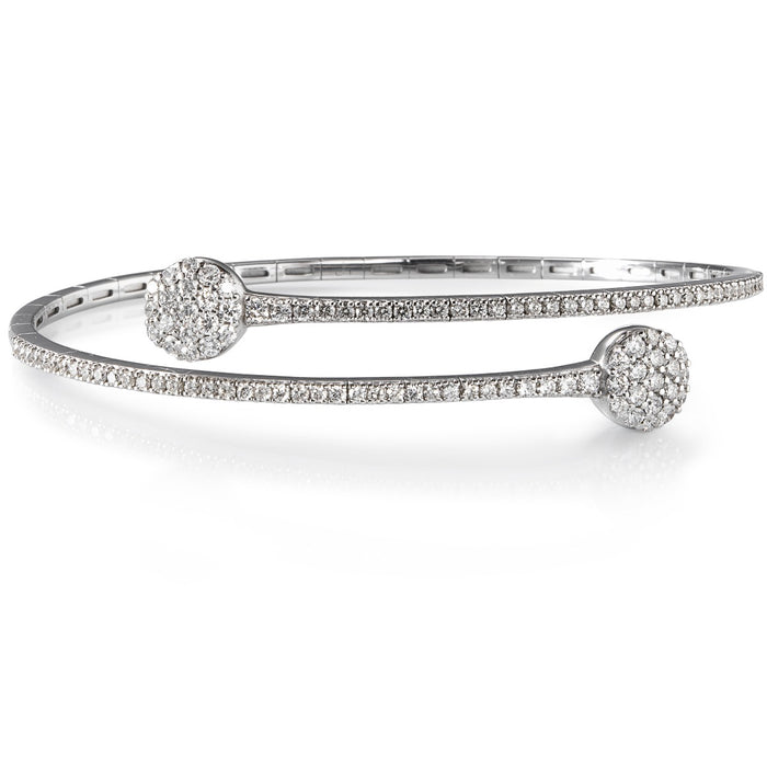 Pulsera "Tu y Yo" de oro blanco con diamantes