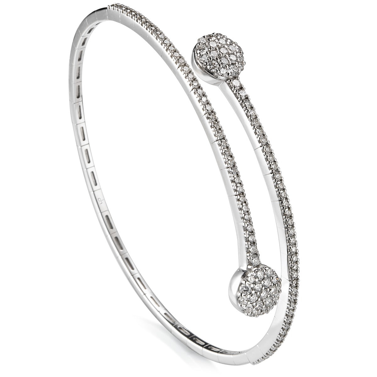 Pulsera "Tu y Yo" de oro blanco con diamantes