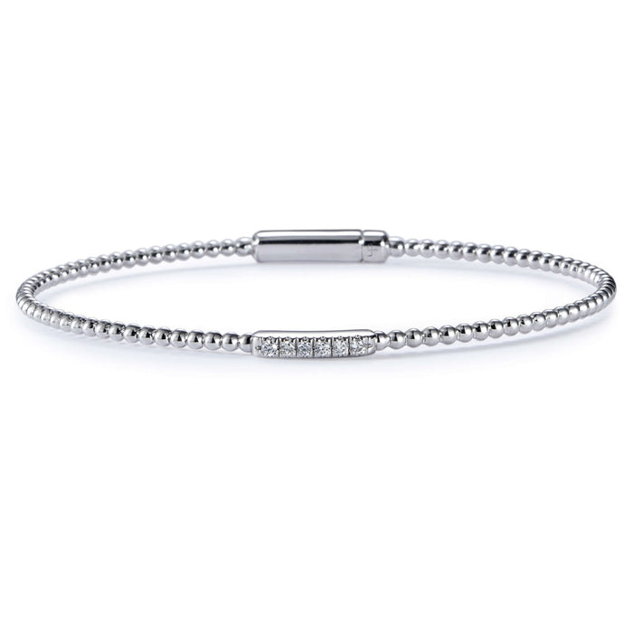 Pulsera_rígida_bubbles_oro_blanco_diamantes_ Ref J5321PLB_Chocrón Joyeros