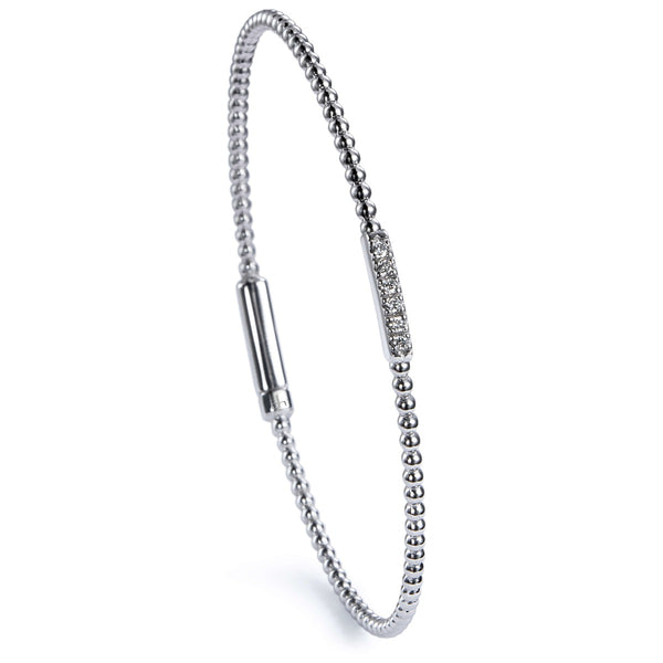 Pulsera_rígida_bubbles_oro_blanco_diamantes_ Ref J5321PLB_Chocrón Joyeros