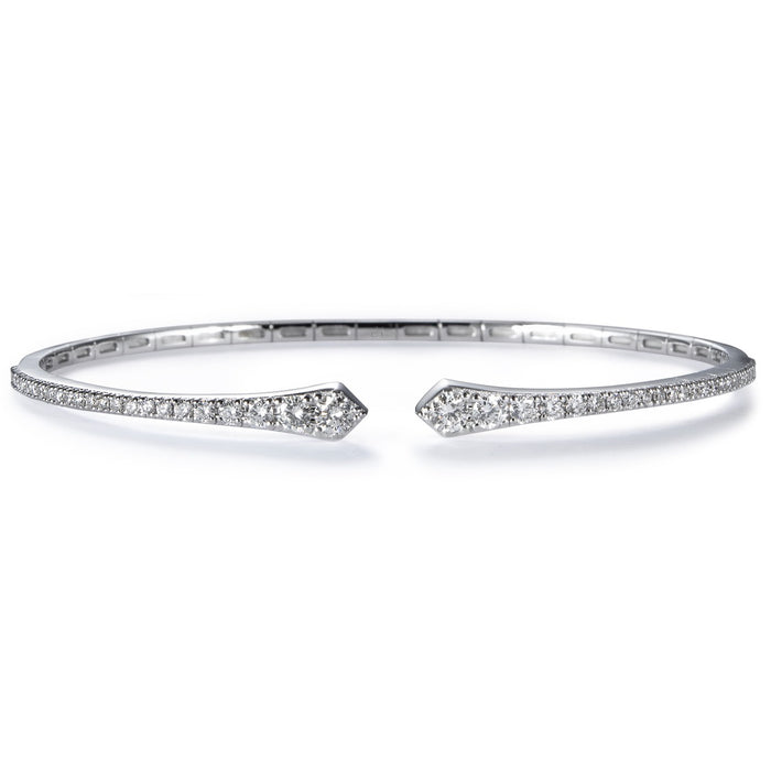 pulsera-rigida-abierta-oro-blanco-diamantes - Ref J4817PLB