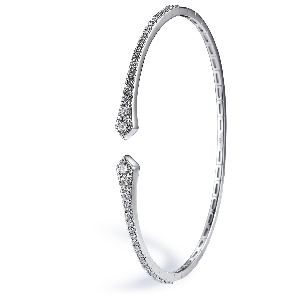 pulsera-rigida-abierta-oro-blanco-diamantes - Ref J4817PLB