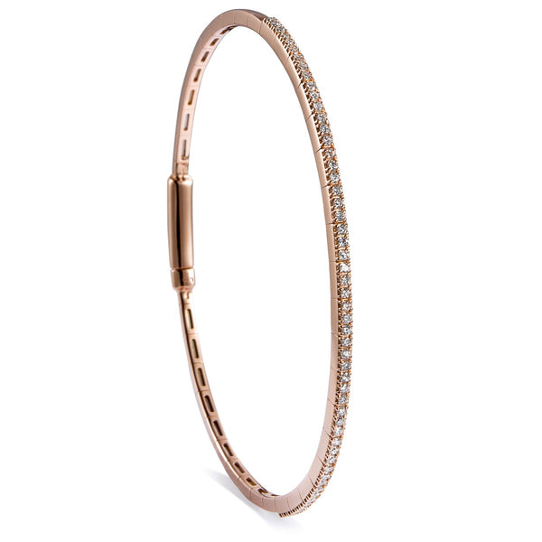 Pulsera-rigida-oro-rosa-diamantes-garra Ref J5776PLB_Chocrón Joyeros