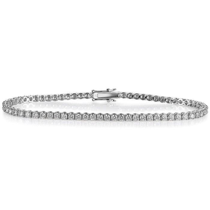 Pulsera-riviere-oro-blanco-diamantes-brillantes-garra Ref J5397PLB_Chocrón Joyeros