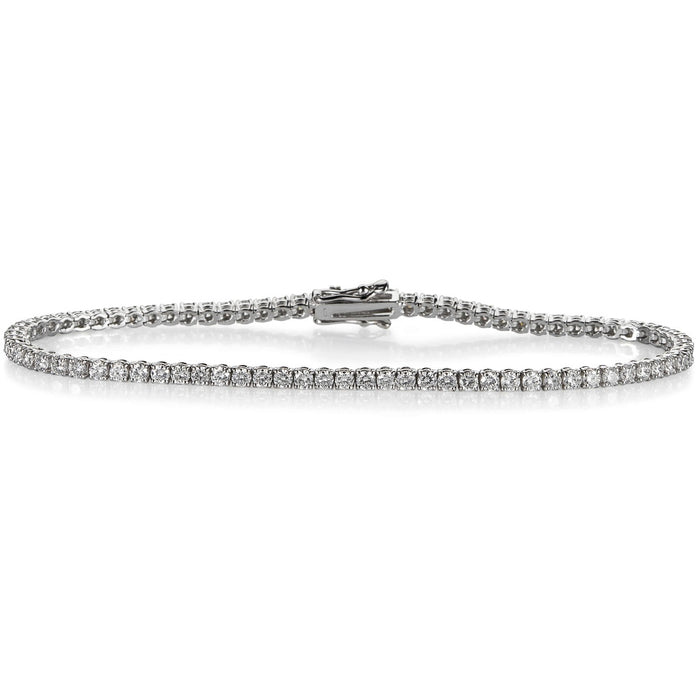Pulsera-riviere-oro-blanco-diamantes-brillantes-garra Ref J5390PLB_Chocrón Joyeros