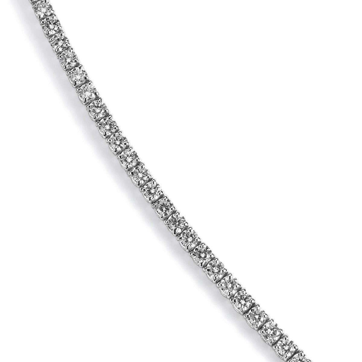 Pulsera-riviere-oro-blanco-diamantes-brillantes-garra Ref J5398PLB_Chocrón Joyeros