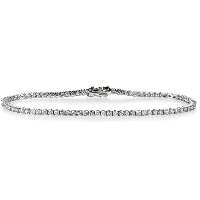 Pulsera-riviere-oro-blanco-diamantes-brillantes-garra _Chocrón Joyeros