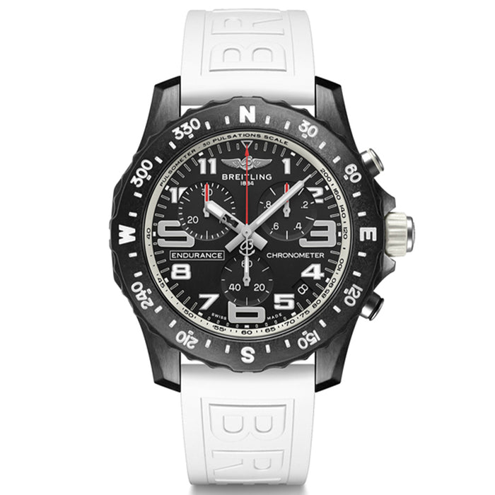 Reloj-breitling-endurance-pro-negro-caucho-blanco-44mm-_Chocrón Joyeros_ref X82310A71B1S1