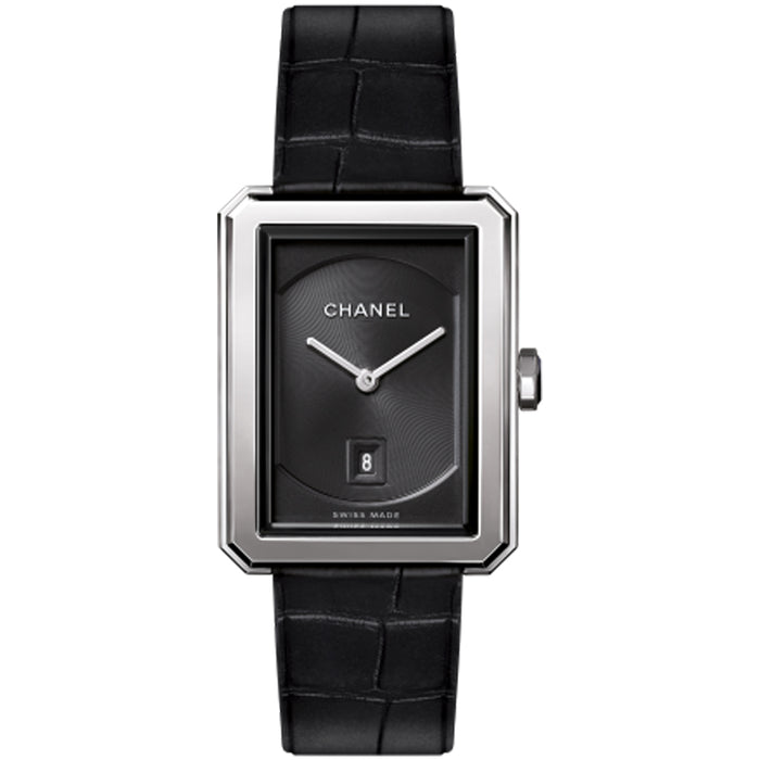 reloj-chanel-boy-friend-modelo-mediano-acero-aligator- Ref H6572