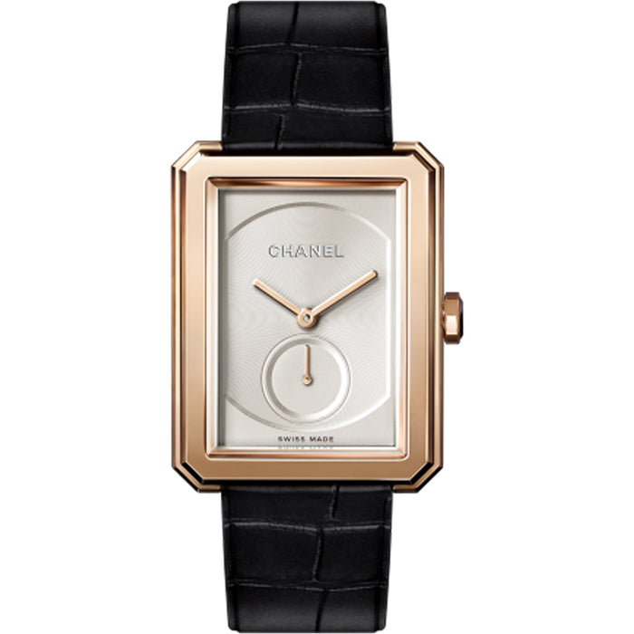 reloj-chanel-boy-friend-oro-beige-piel-aligator - Ref H4315