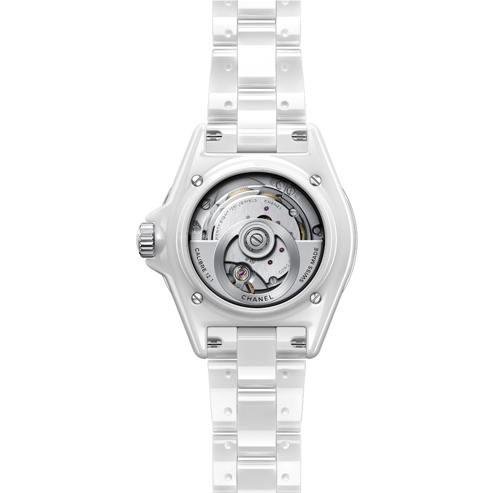 CHANEL J12 Cerámica blanca y acero 38mm