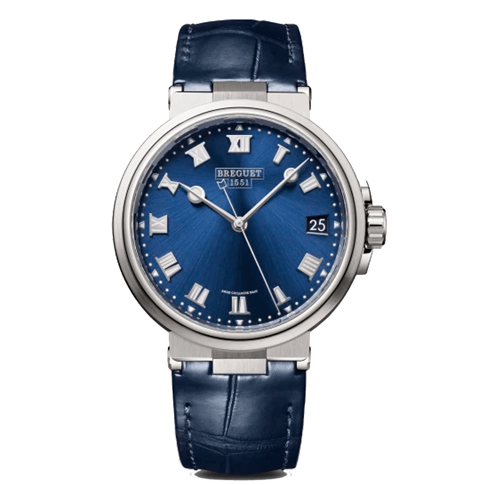 reloj Breguet Marine 40mm titanio azul piel coco_5517TI-Y1-9ZU_Chocrón Joyeros