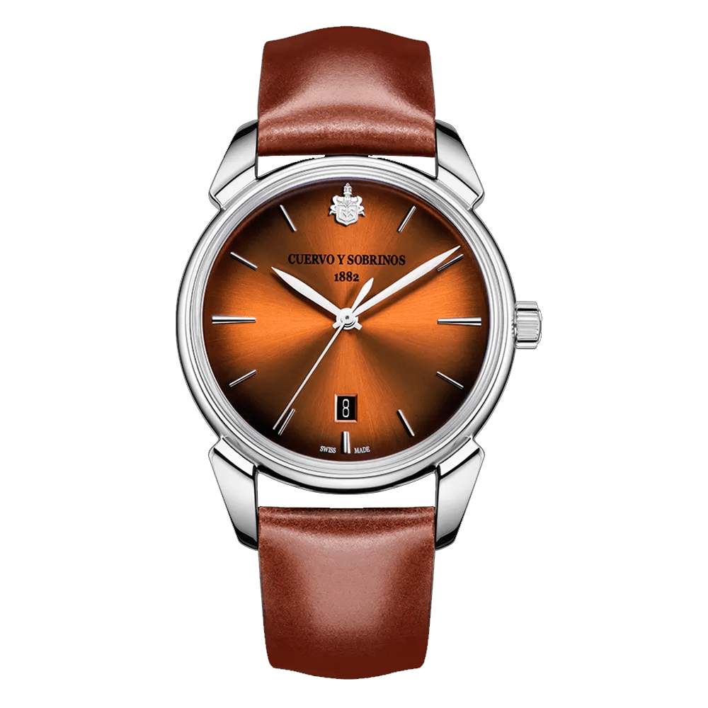 reloj_Cuervo_y_Sobrinos_Historiador_marrón _40mm_31011AST_Chocron_joyeros