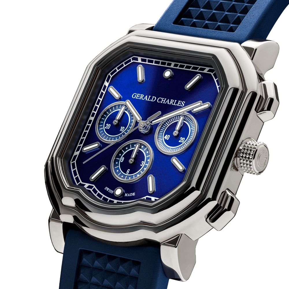reloj Gerald Charles Maestro 3 titanio crono azul_GC30-TN-01_Chocron joyeros