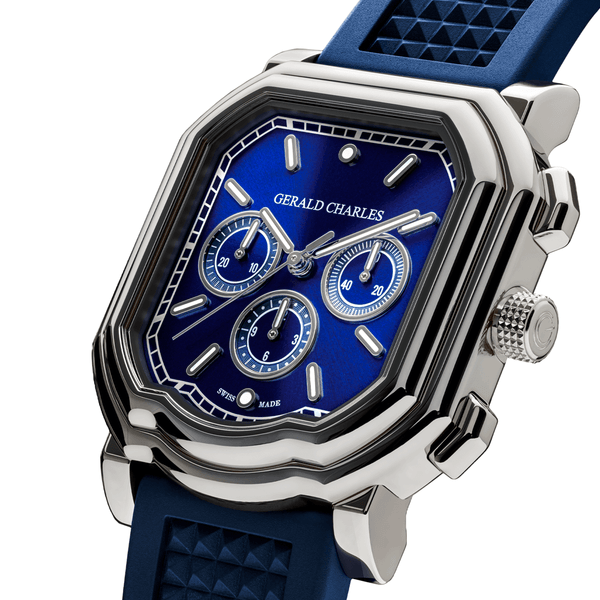 reloj Gerald Charles Maestro 3 titanio crono azul_GC30-TN-01_Chocron joyeros