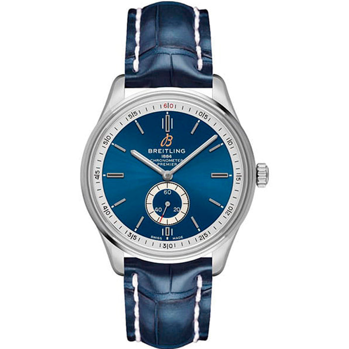 reloj_hombre_Breitling_Premier_Automático_40mm_azul_cocodrilo_Chocron_Joyeros_A37340351C1P2