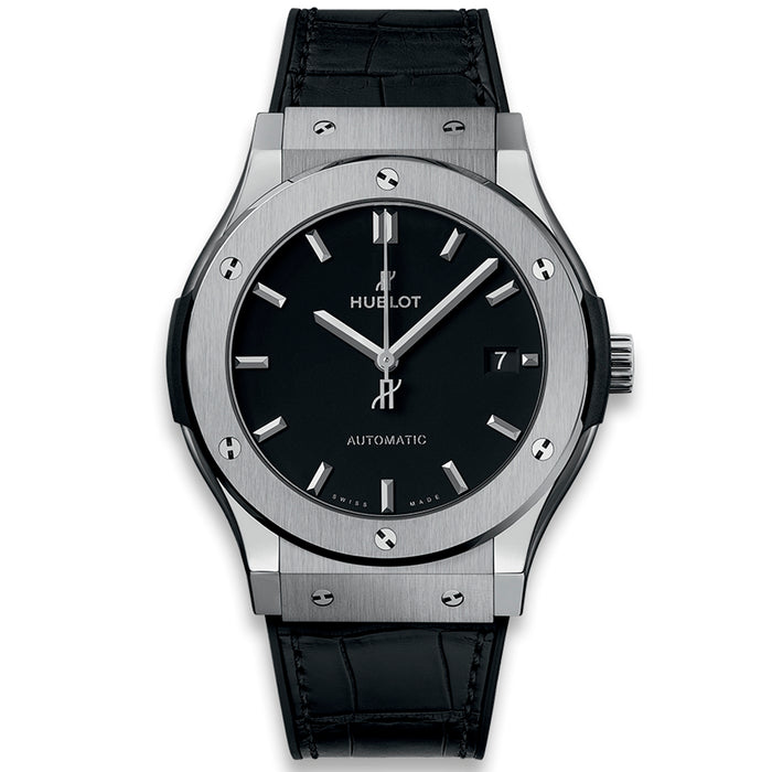 Reloj hombre Hublot Classic Fusion titanio piel- Chocron Joyeros -511.NX.1171.LR